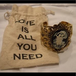 Victorian style cuff bracelet